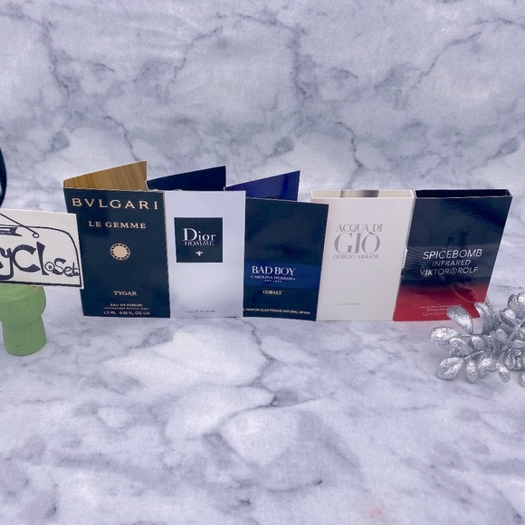BVLGARI Other - Lot of 5 Bvlgari,Dior,Carolina Herrera,Giorgio Armani,Viktor&Rolf,Sample-5pc-NEW